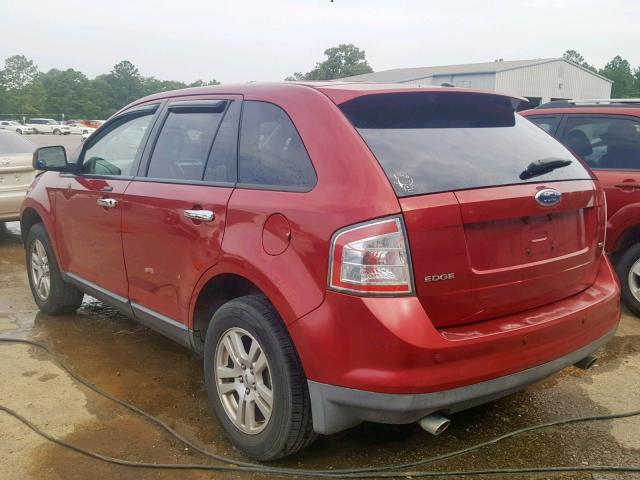 2FMDK38C77BB22399 - 2007 FORD EDGE SEL RED photo 3