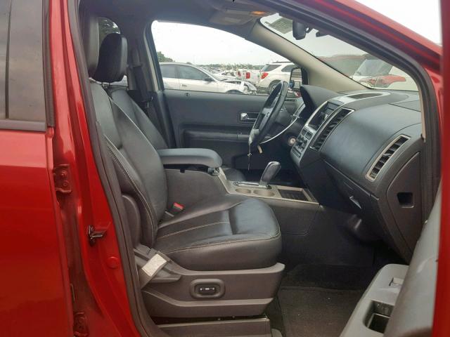 2FMDK38C77BB22399 - 2007 FORD EDGE SEL RED photo 5