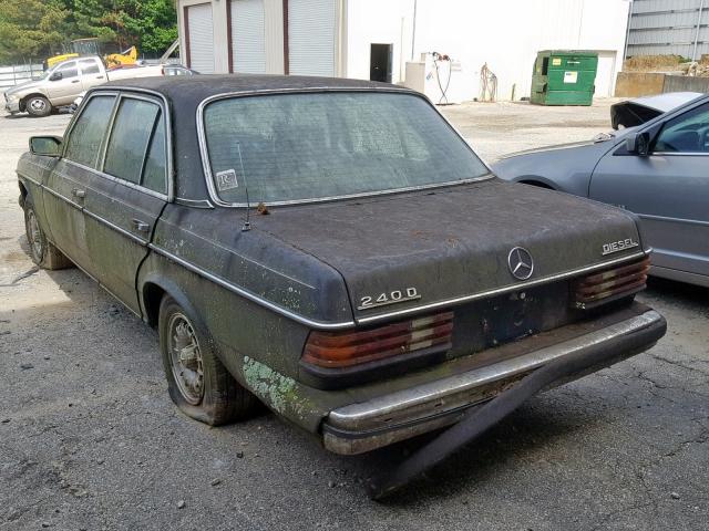 WDBAB23A4CB306043 - 1982 MERCEDES-BENZ 240 D BLUE photo 3