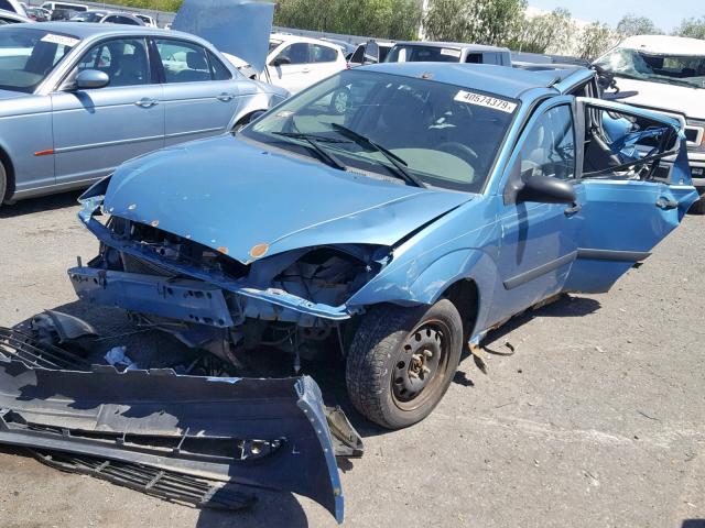 1FAFP33P8YW164112 - 2000 FORD FOCUS LX BLUE photo 2