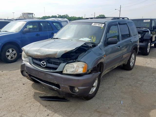 4F2YZ04164KM26653 - 2004 MAZDA TRIBUTE LX GREEN photo 2