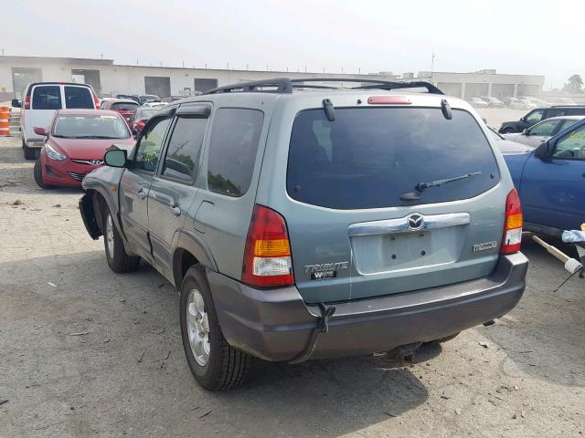 4F2YZ04164KM26653 - 2004 MAZDA TRIBUTE LX GREEN photo 3