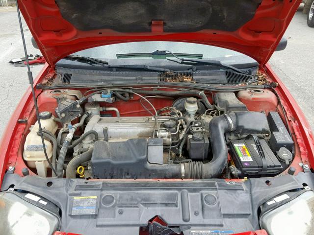 1G1JF52F257118768 - 2005 CHEVROLET CAVALIER L RED photo 7