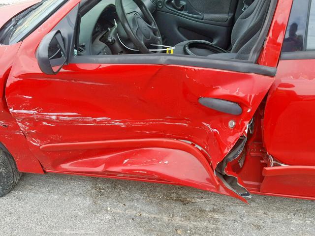 1G1JF52F257118768 - 2005 CHEVROLET CAVALIER L RED photo 9