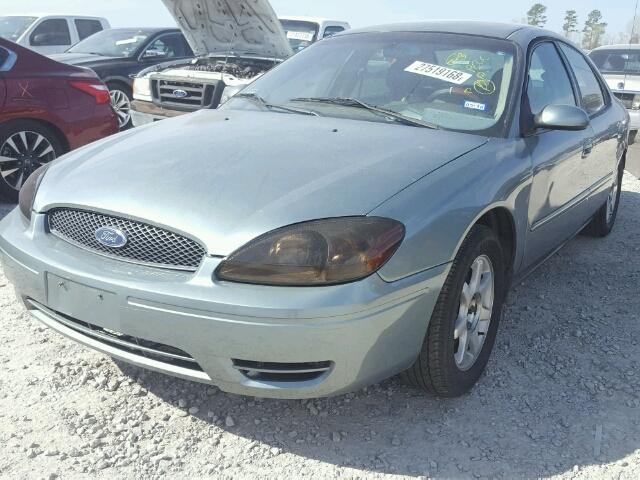 1FAFP56U76A112705 - 2006 FORD TAURUS SEL GREEN photo 2