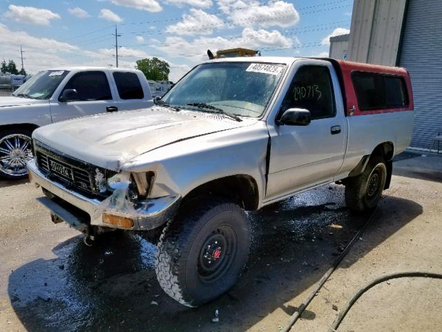 JT4VN01D7L2009215 - 1990 TOYOTA PICKUP 1/2 GRAY photo 2