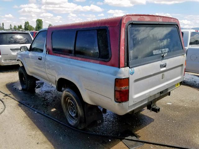 JT4VN01D7L2009215 - 1990 TOYOTA PICKUP 1/2 GRAY photo 3