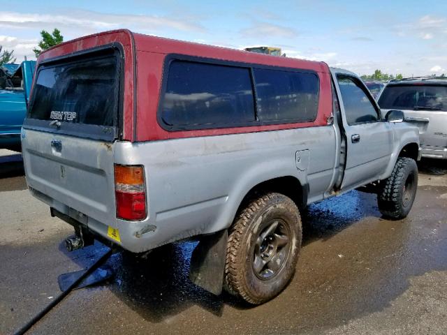 JT4VN01D7L2009215 - 1990 TOYOTA PICKUP 1/2 GRAY photo 4