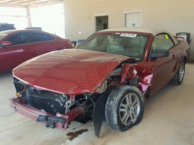 1ZVHT85H655190630 - 2005 FORD MUSTANG GT RED photo 2
