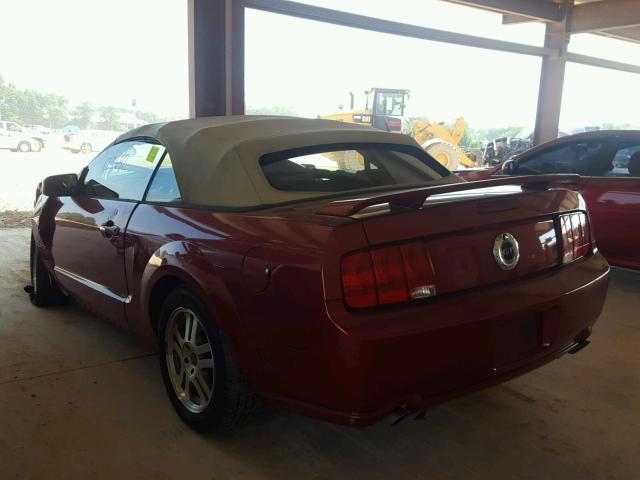 1ZVHT85H655190630 - 2005 FORD MUSTANG GT RED photo 3