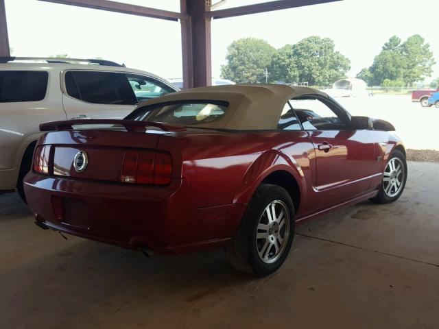 1ZVHT85H655190630 - 2005 FORD MUSTANG GT RED photo 4