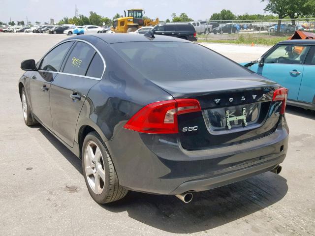 YV1622FS6C2120106 - 2012 VOLVO S60 T5 BLACK photo 3