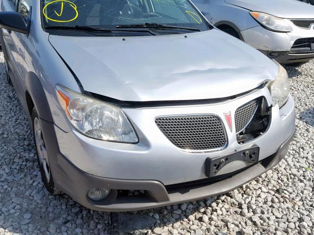 5Y2SL65817Z406523 - 2007 PONTIAC VIBE SILVER photo 9