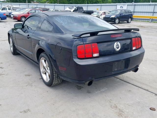 1ZVHT82H865228963 - 2006 FORD MUSTANG GT BLACK photo 3