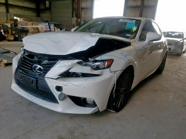 JTHBF1D2XE5007376 - 2014 LEXUS IS 250 WHITE photo 2