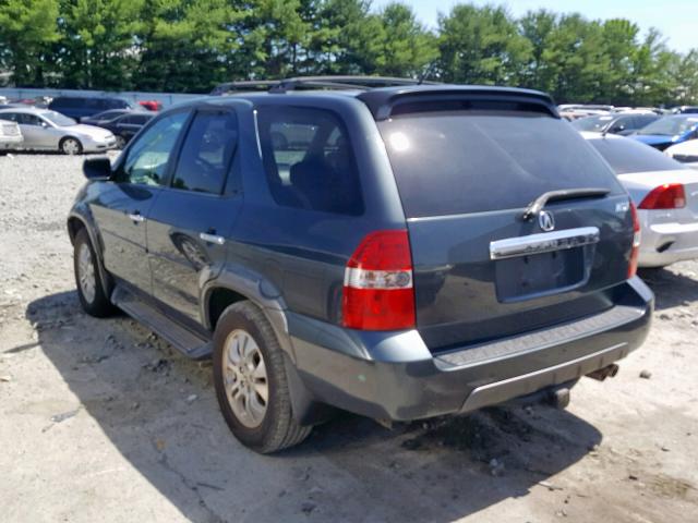 2HNYD188X3H535094 - 2003 ACURA MDX TOURIN BLUE photo 3