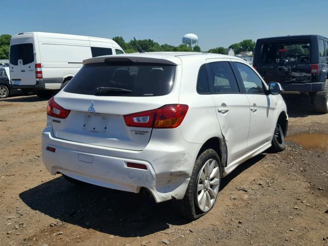 JA4AR4AU1BZ011987 - 2011 MITSUBISHI OUTLANDER WHITE photo 4