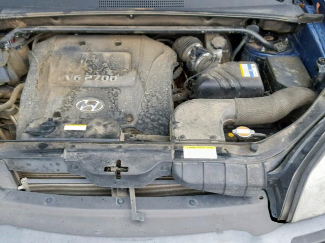 KM8JN12D67U581403 - 2007 HYUNDAI TUCSON SE BLUE photo 7