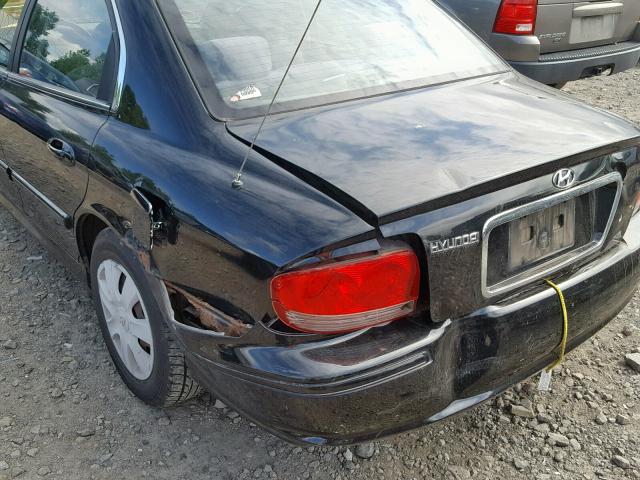 KMHWF25H02A662088 - 2002 HYUNDAI SONATA GL BLACK photo 9