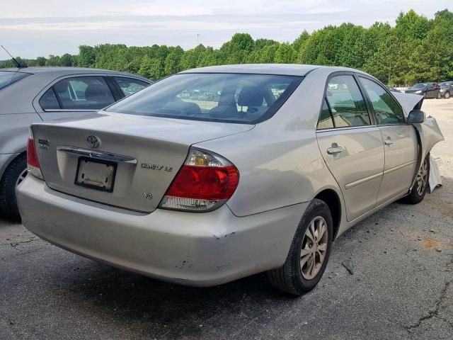 4T1BF32K65U590899 - 2005 TOYOTA CAMRY LE SILVER photo 4