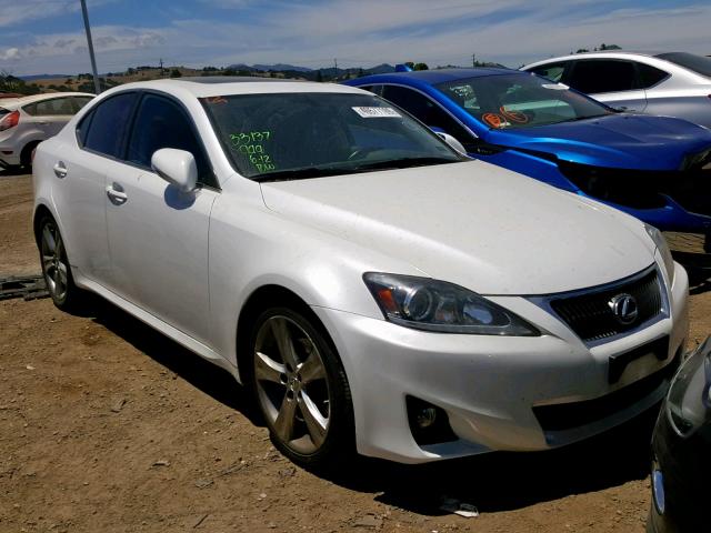 JTHBF5C23B5150545 - 2011 LEXUS IS 250 WHITE photo 1