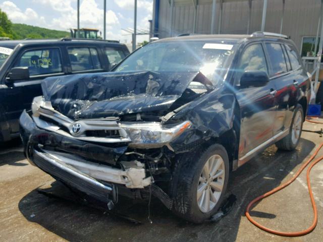 JTEDC3EH4D2016684 - 2013 TOYOTA HIGHLANDER BLACK photo 2