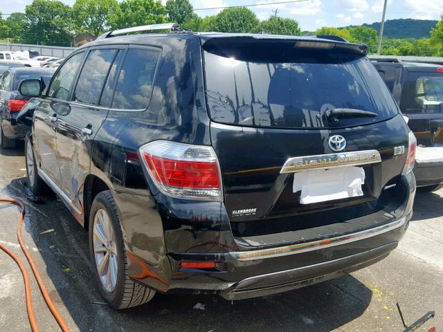 JTEDC3EH4D2016684 - 2013 TOYOTA HIGHLANDER BLACK photo 3