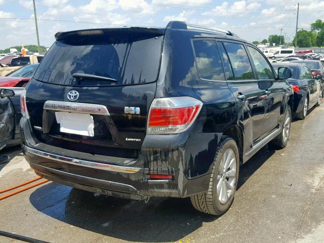 JTEDC3EH4D2016684 - 2013 TOYOTA HIGHLANDER BLACK photo 4