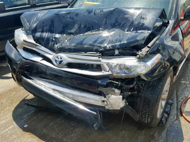 JTEDC3EH4D2016684 - 2013 TOYOTA HIGHLANDER BLACK photo 9