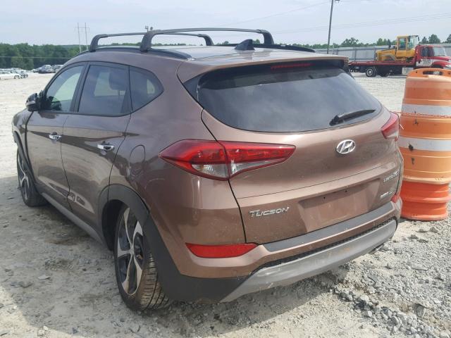 KM8J33A20HU328712 - 2017 HYUNDAI TUCSON LIM GOLD photo 3