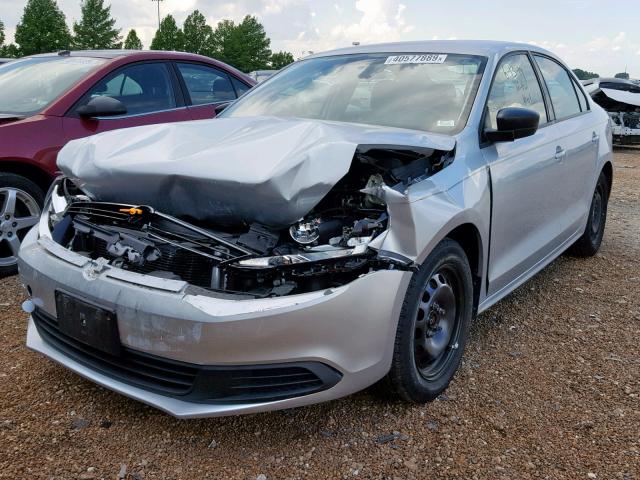 3VW2K7AJ2DM362544 - 2013 VOLKSWAGEN JETTA BASE 银色 照片 2