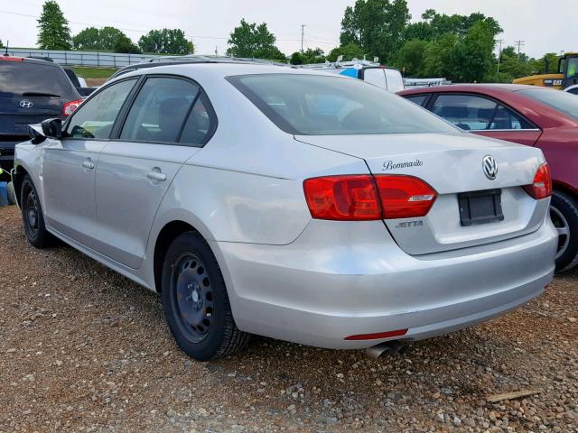 3VW2K7AJ2DM362544 - 2013 VOLKSWAGEN JETTA BASE 银色 照片 3