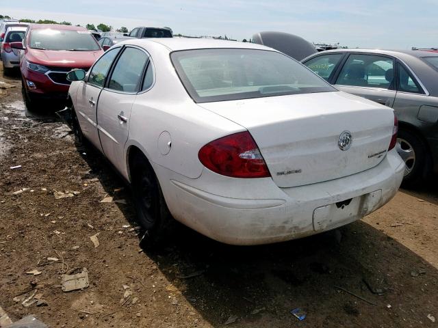 2G4WC532551266875 - 2005 BUICK LACROSSE C WHITE photo 3