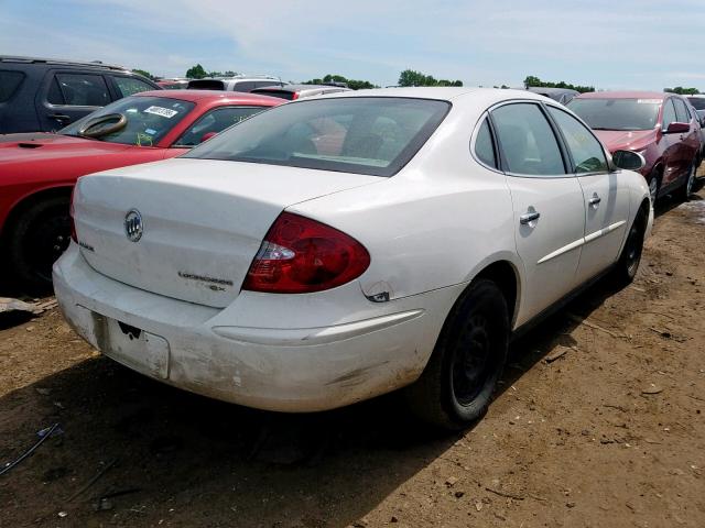 2G4WC532551266875 - 2005 BUICK LACROSSE C WHITE photo 4