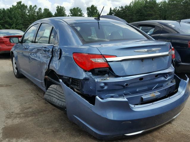 1C3BC4FB1BN599419 - 2011 CHRYSLER 200 LX BLUE photo 3