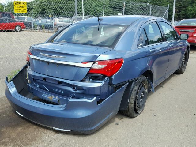 1C3BC4FB1BN599419 - 2011 CHRYSLER 200 LX BLUE photo 4