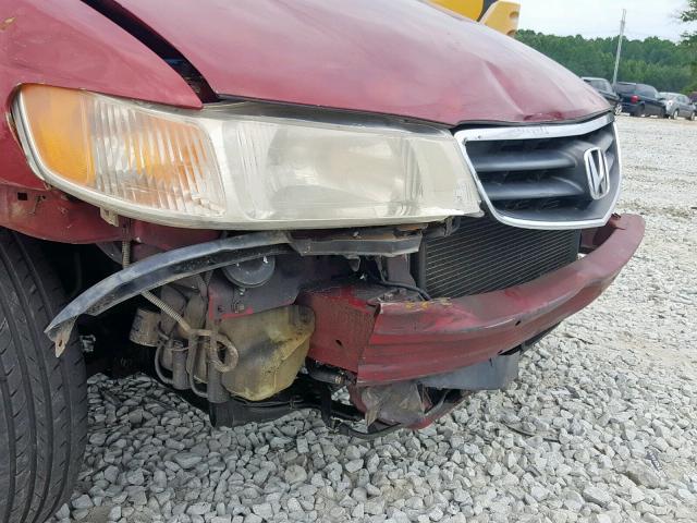 5FNRL189X4B061807 - 2004 HONDA ODYSSEY EX RED photo 9