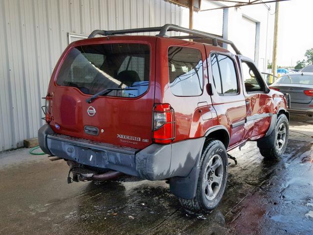 5N1MD28Y24C605374 - 2004 NISSAN XTERRA SE MAROON photo 4