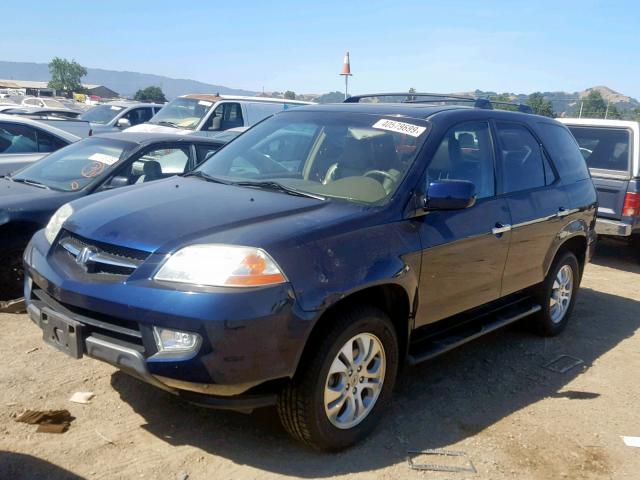 2HNYD18933H510238 - 2003 ACURA MDX TOURIN BLUE photo 2