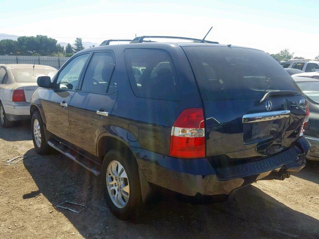 2HNYD18933H510238 - 2003 ACURA MDX TOURIN BLUE photo 3