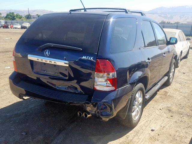 2HNYD18933H510238 - 2003 ACURA MDX TOURIN BLUE photo 4