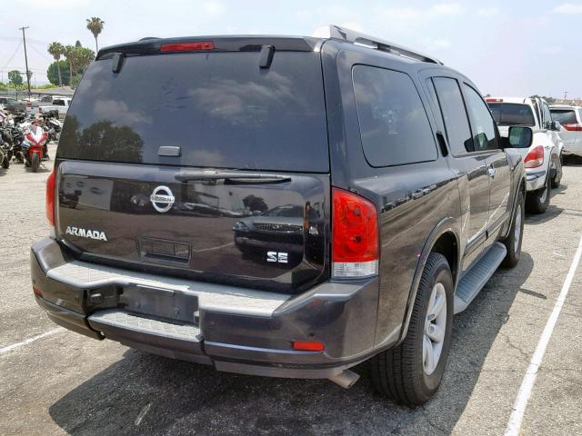 5N1AA0ND7AN604075 - 2010 NISSAN ARMADA SE BLACK photo 4