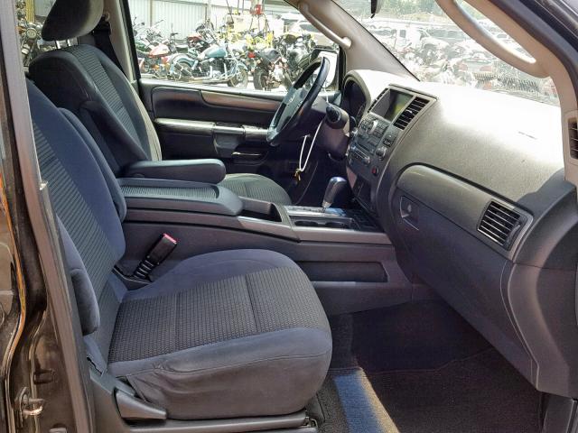 5N1AA0ND7AN604075 - 2010 NISSAN ARMADA SE BLACK photo 5