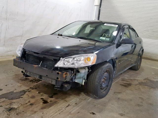 1G2ZF58B374239381 - 2007 PONTIAC G6 VALUE L BLACK photo 2