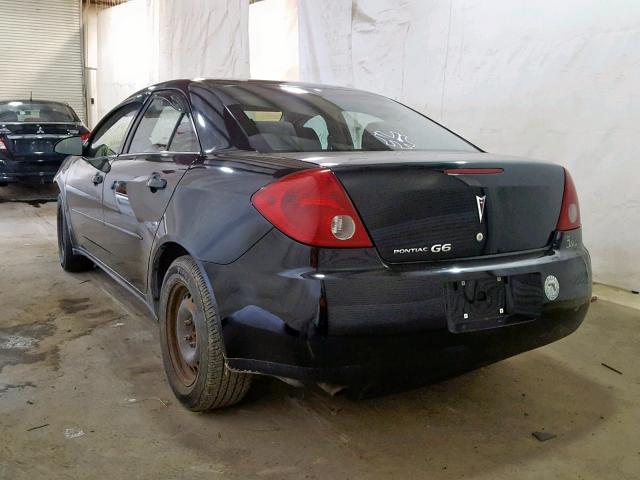 1G2ZF58B374239381 - 2007 PONTIAC G6 VALUE L BLACK photo 3