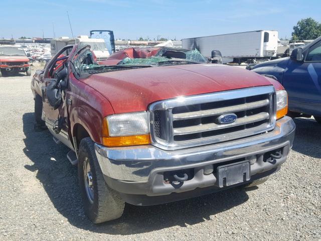 1FTSW31F21EB41457 - 2001 FORD F350 SRW S RED photo 1