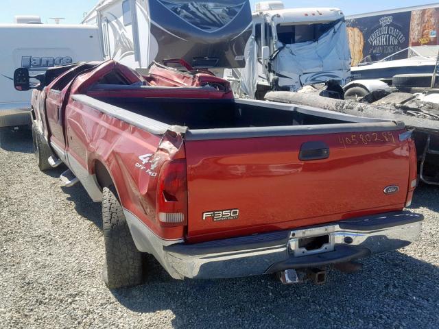 1FTSW31F21EB41457 - 2001 FORD F350 SRW S RED photo 3