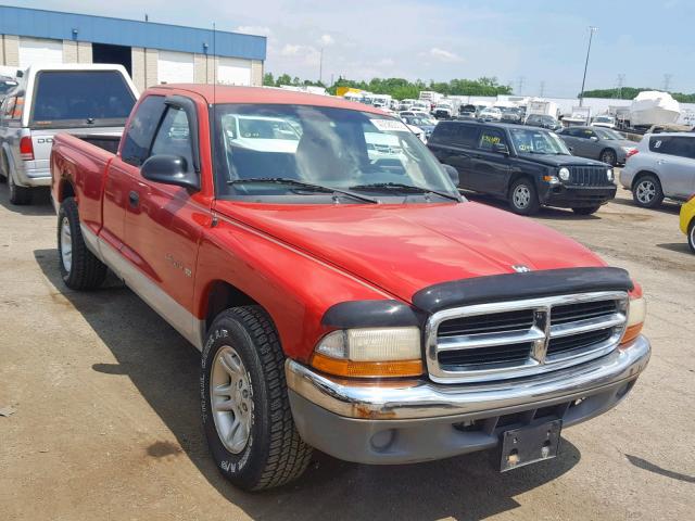 1B7GL22X41S114522 - 2001 DODGE DAKOTA RED photo 1