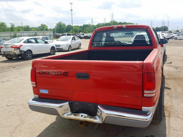 1B7GL22X41S114522 - 2001 DODGE DAKOTA RED photo 6