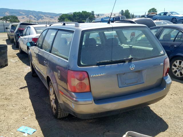 WVWWH63B23E153229 - 2003 VOLKSWAGEN PASSAT GLX GRAY photo 3